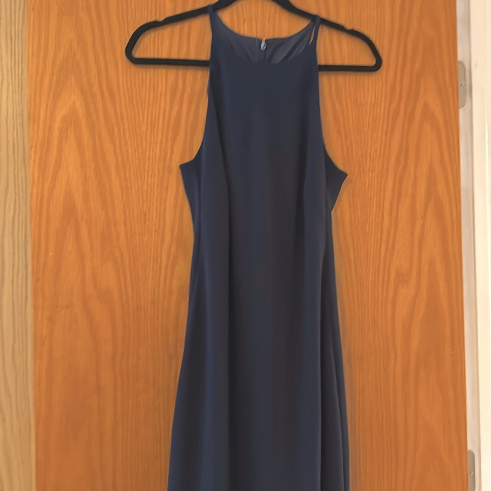 Calvin Klein crepe halter dress - floor length gown. Size 10